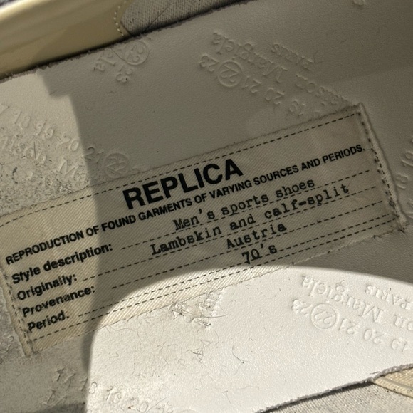 Maison Martin Margiela (Gats) Replica Leather low trainers - Picture 5 of 6